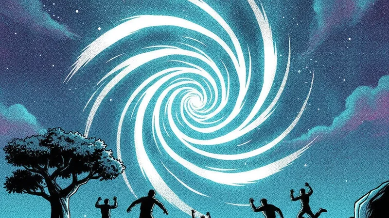 Comic portal inviting players into a game world